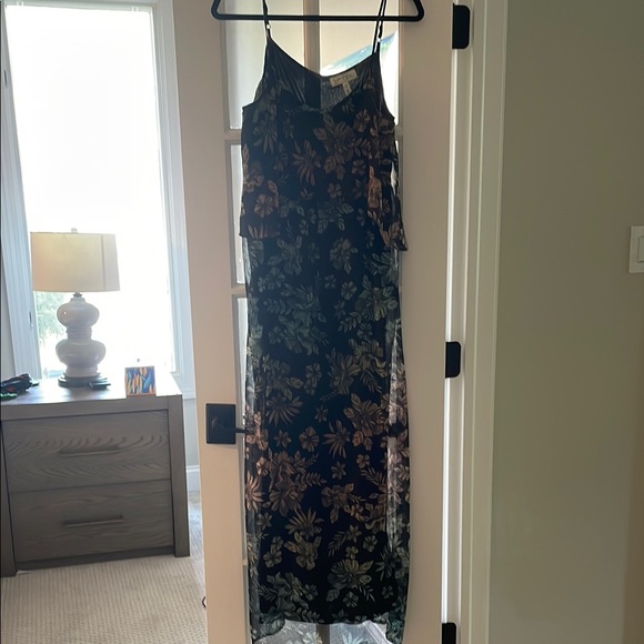 Jessica Simpson Floral Maternity Maxi Dress - Picture 1 of 4